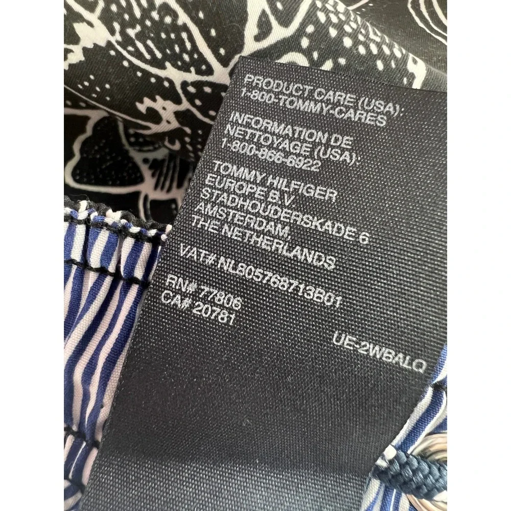 Tommy Hilfiger Mens Navy White Vacation Floral Swim Trunks Board Shorts Preppy L - Picture 11 of 13